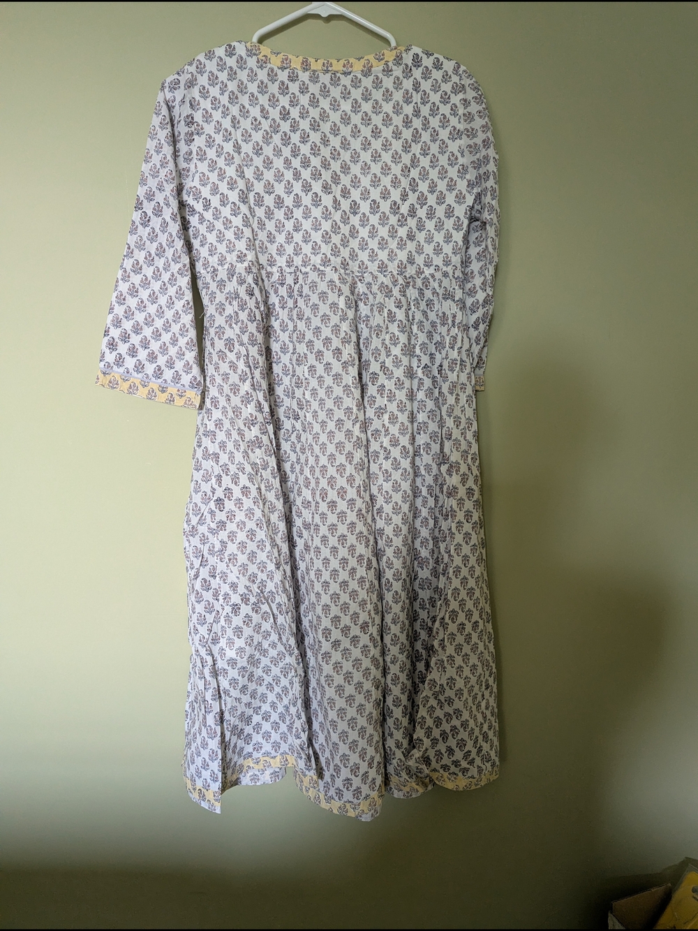 Anokhi Hand Block Printed Cotton Dress - Picture 4 of 4